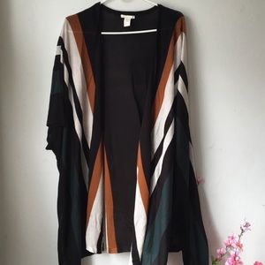 H&M long drapey open cardigan